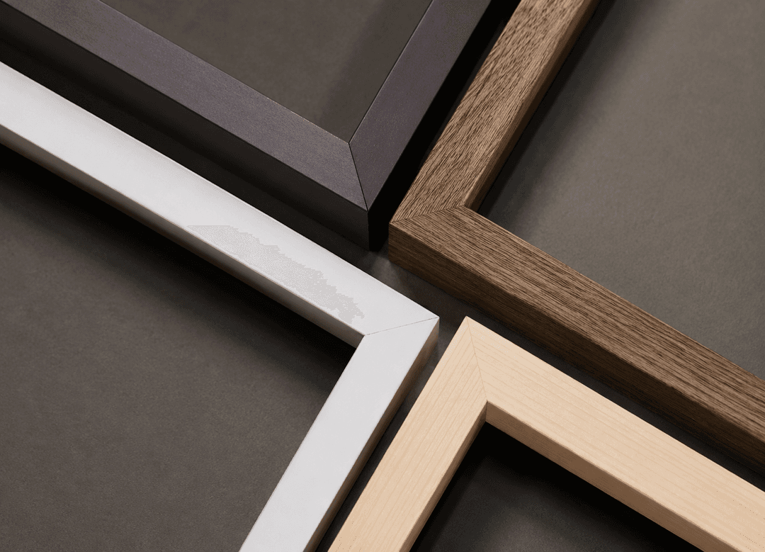 Close up detail of museum-grade custom framing