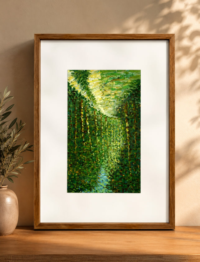 Large raw linen piece